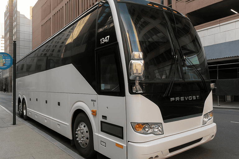 a Dearborn Minibus Company coach bus