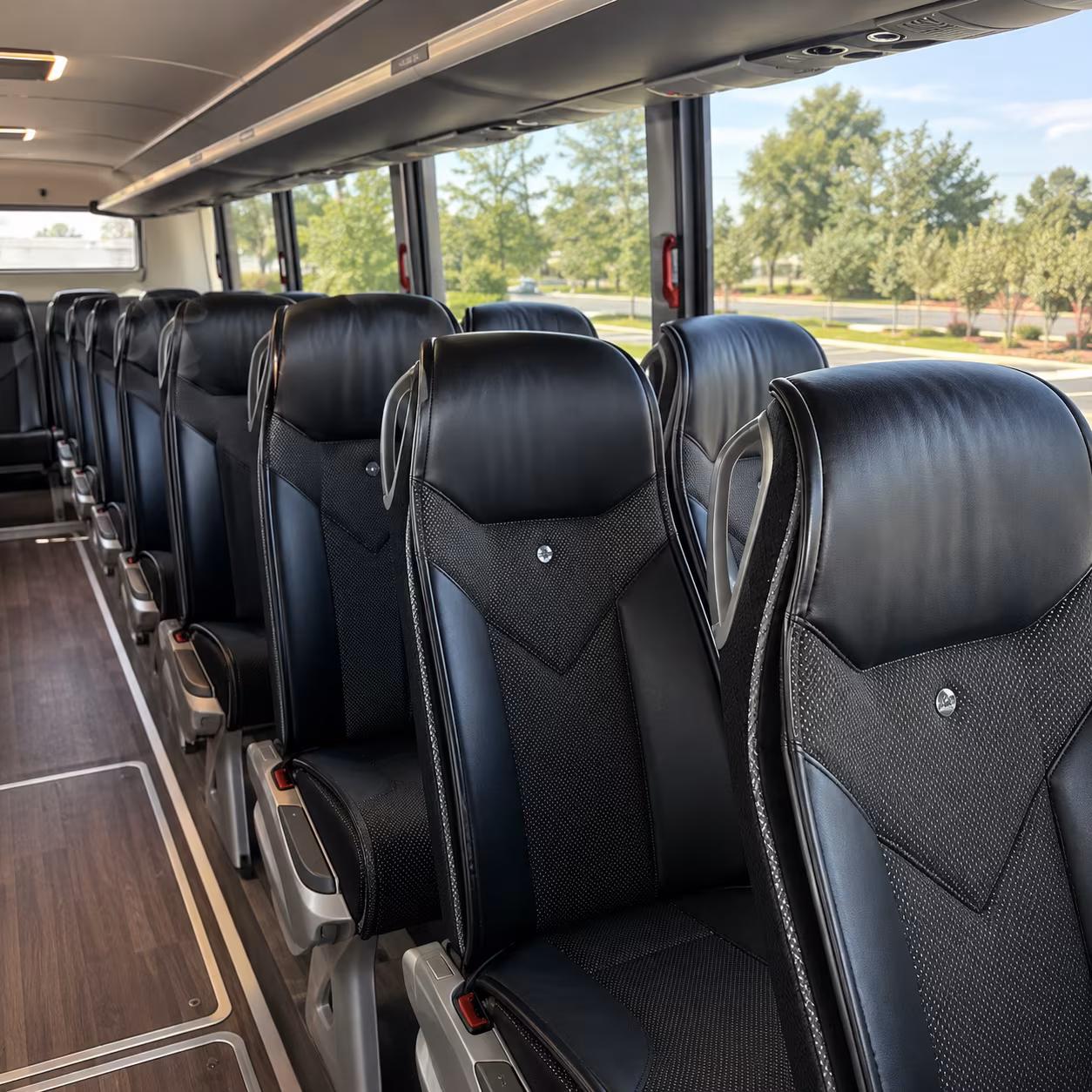 dearborn 45 passenger charter bus interior