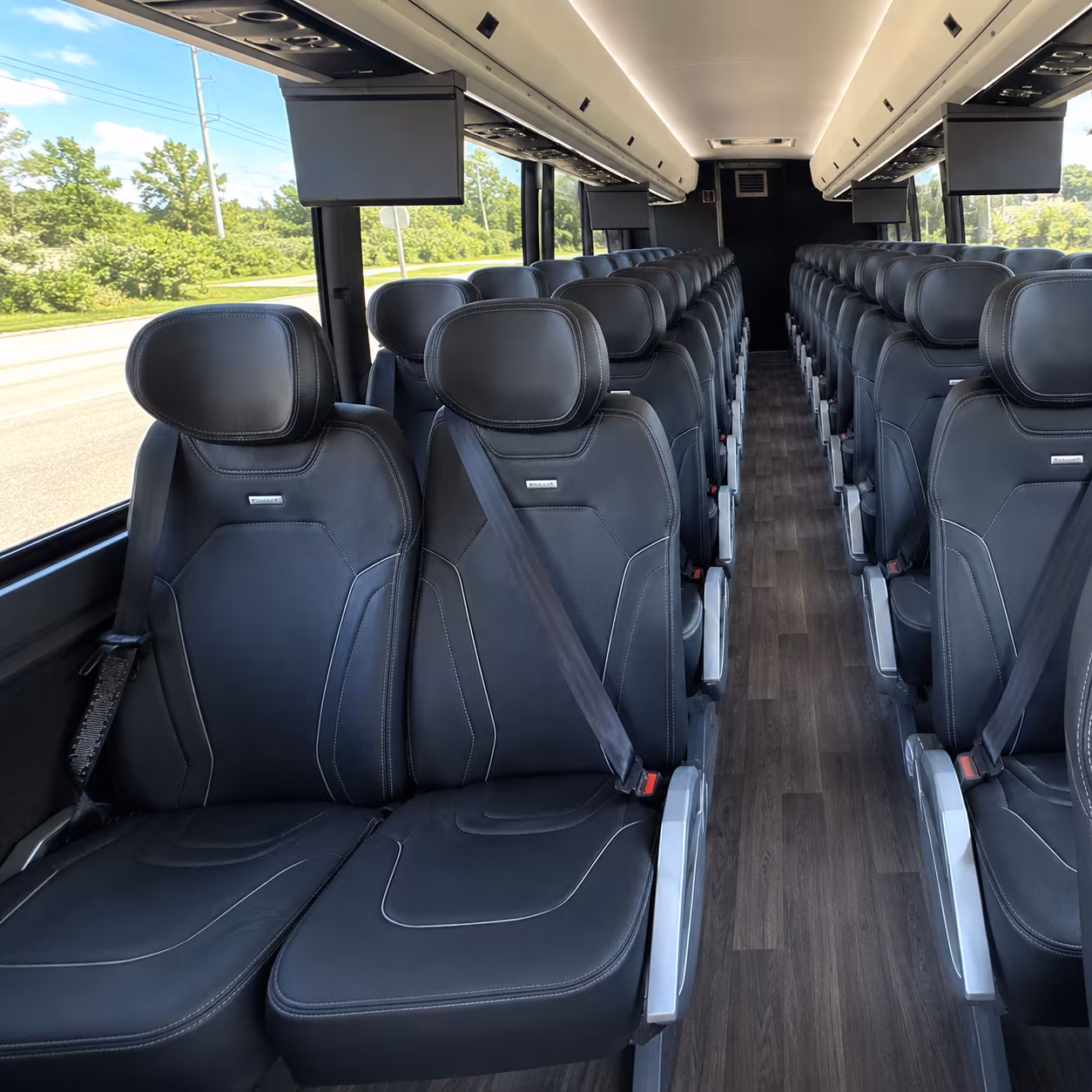 dearborn 47 passenger charter bus inside