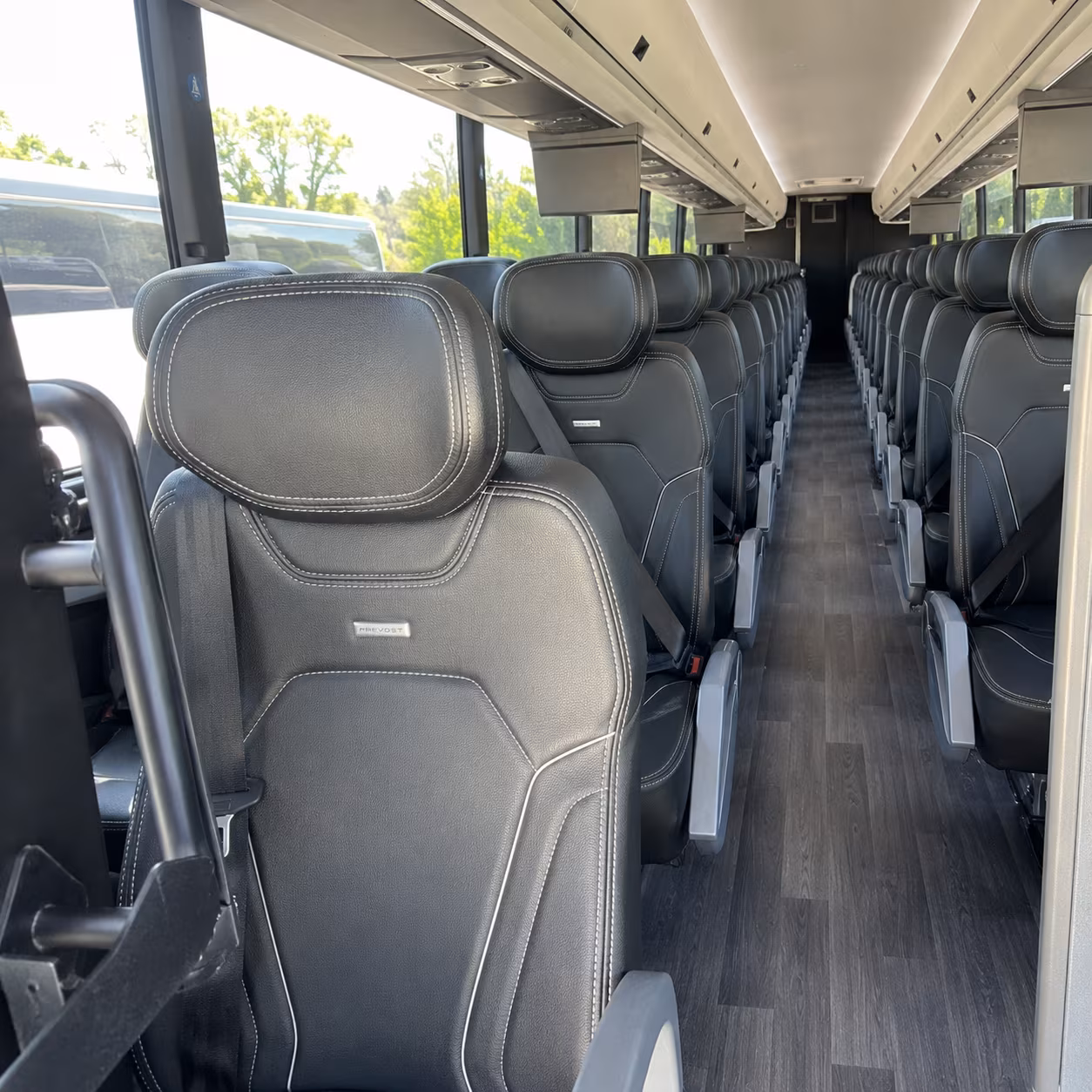 dearborn 47 passenger charter bus interior