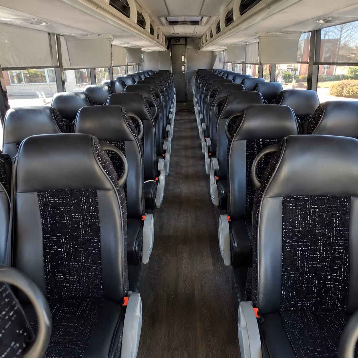 dearborn 54 passenger charter bus inside