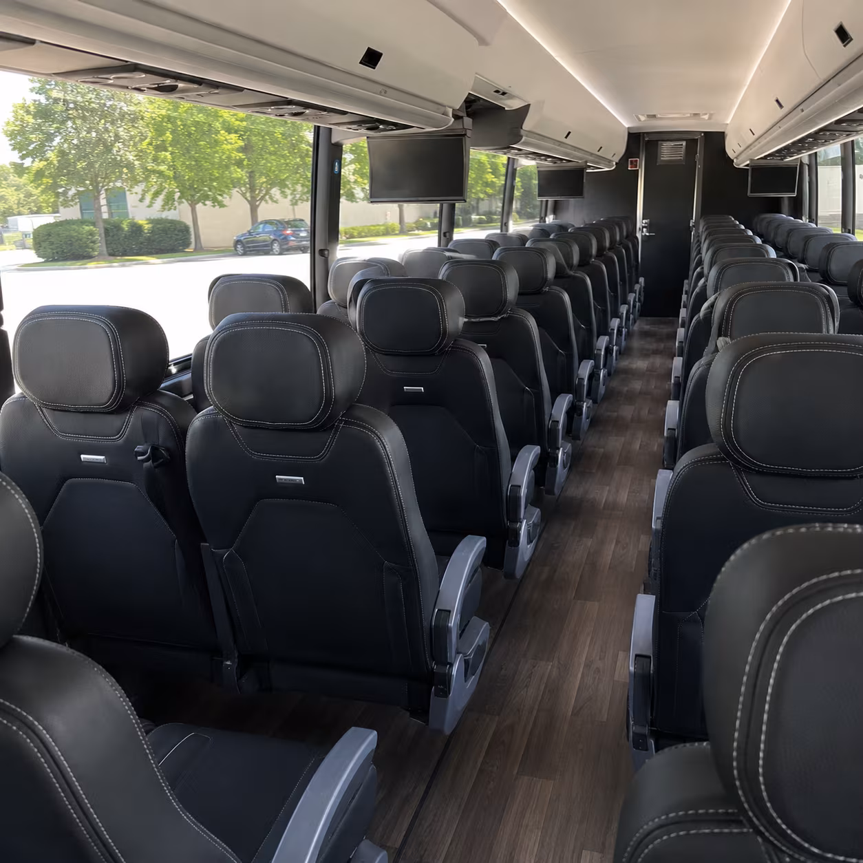 dearborn 56 passenger charter bus interior
