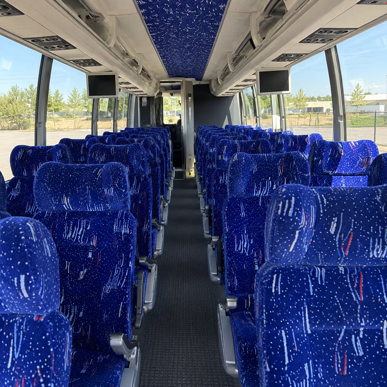 dearborn charter bus inside