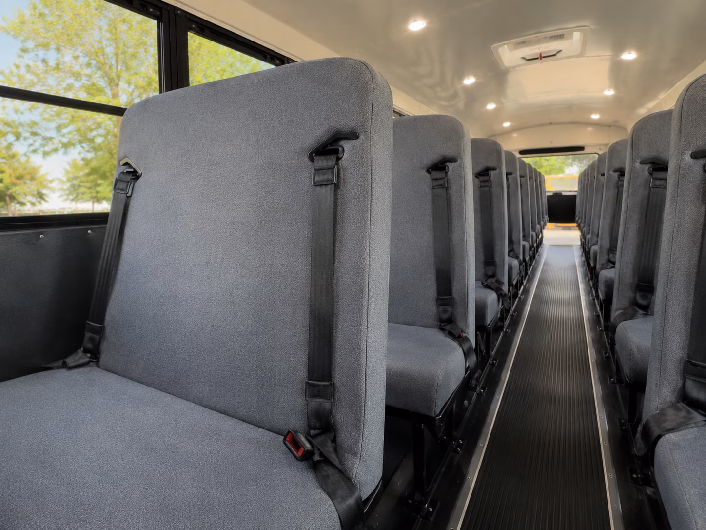 dearborn school bus inside